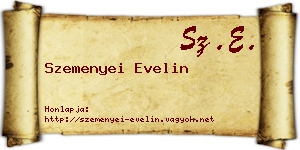 Szemenyei Evelin névjegykártya